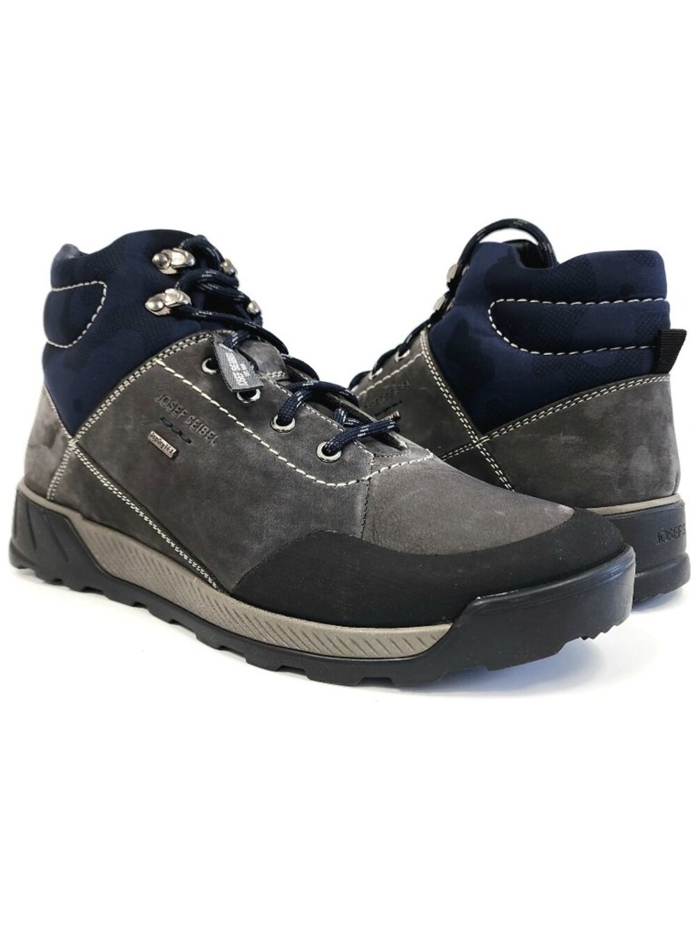 Josef Seibel Raymond 54 Men's Waterproof Leather Boots Granite Size 44 / US 10.5